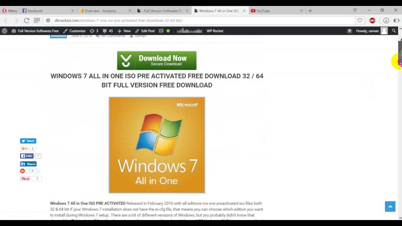 Windows 7 ultimate x64 activated